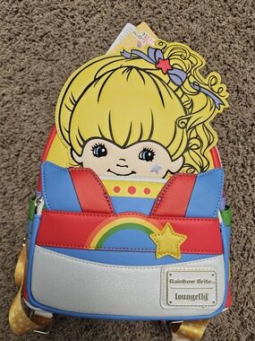 Loungefly Rainbow Brite Character Mini Backpack in Yellow, Red, Blue